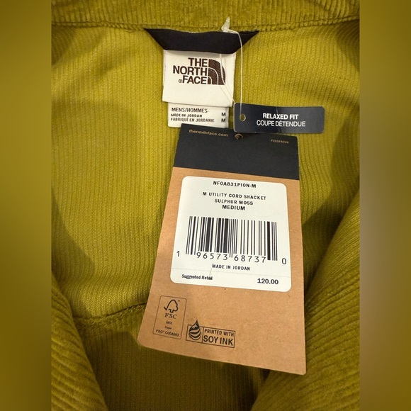 The North Face Utility Cord Shacket in “Sulphur Moss”, men’s medium - Picture 4 of 5